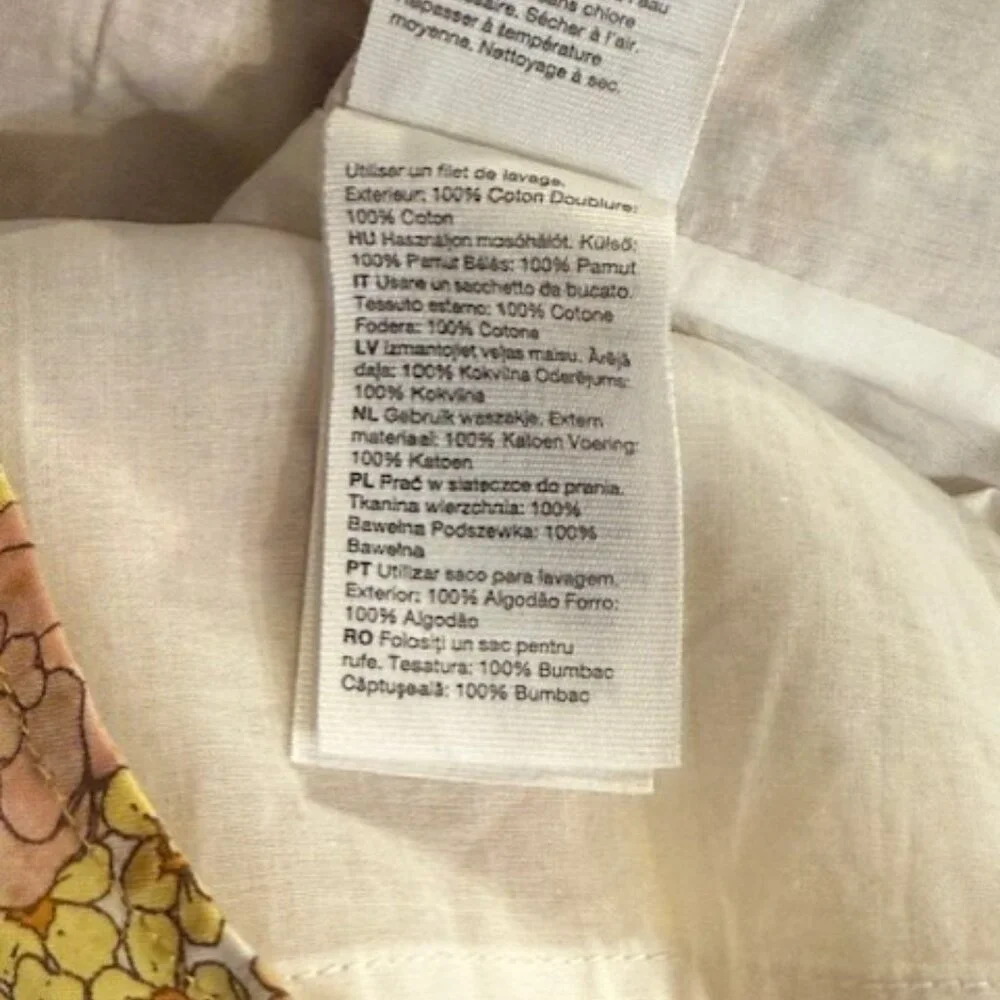 Retro & Other Stories cotton floral printed smock mini dress in multi - Picture 15 of 16